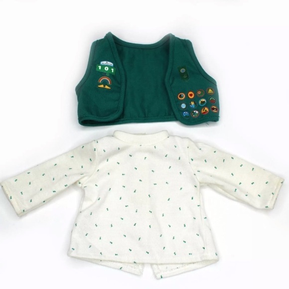 Pleasant Company American Girl Doll Girl Scout Vest & Top Uniform  1996 T2 - Picture 9 of 9